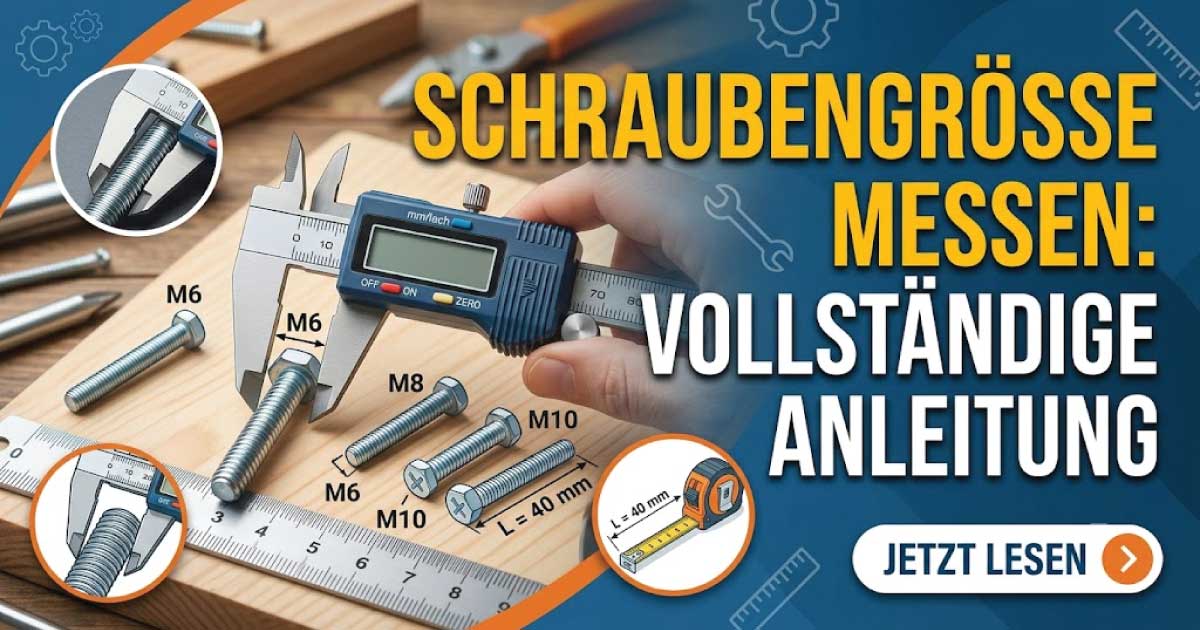 Schraubengröße messen