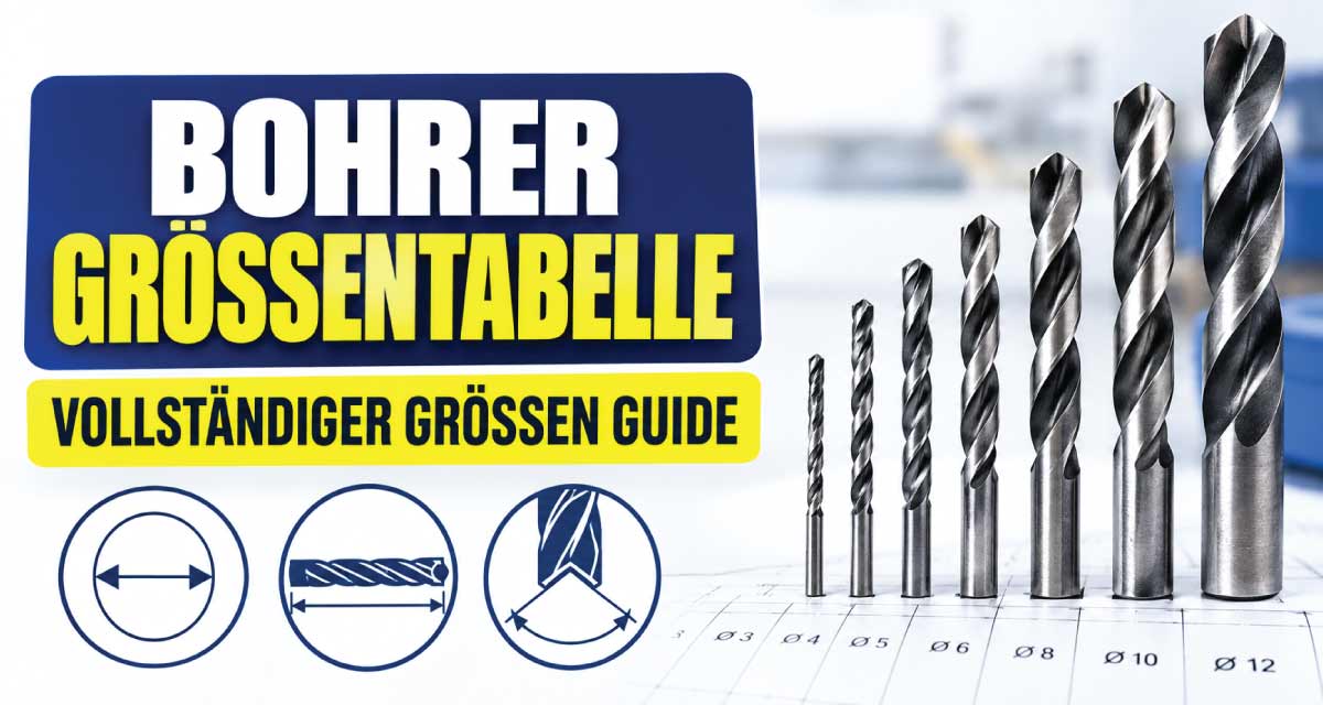 Bohrer Größentabelle