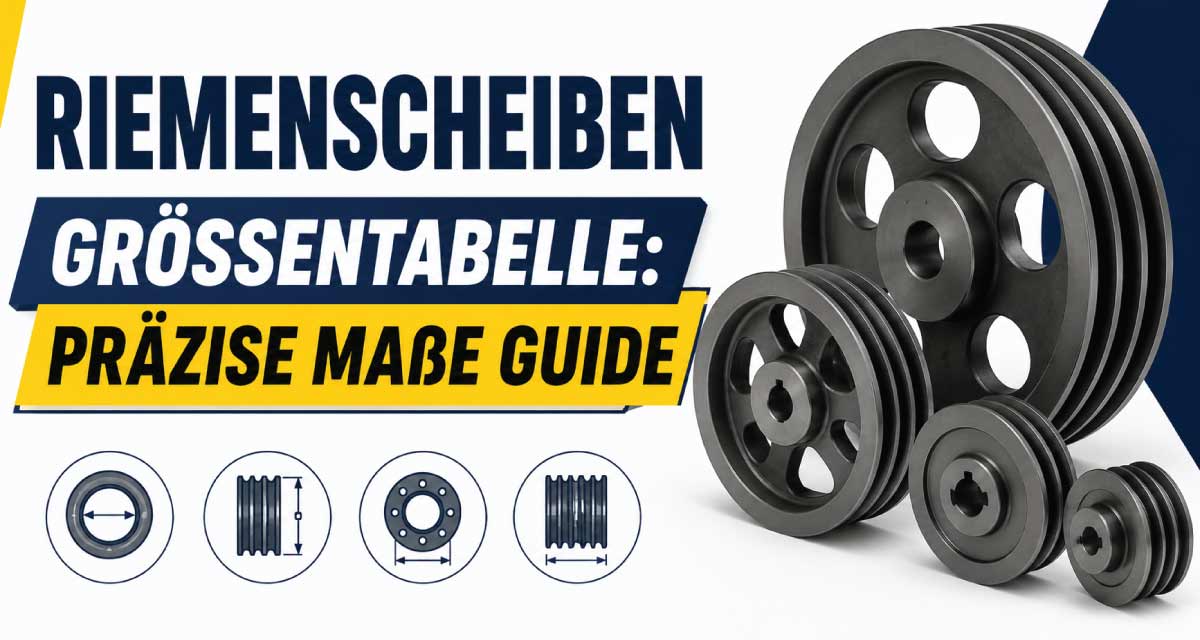 Riemenscheiben Größentabelle