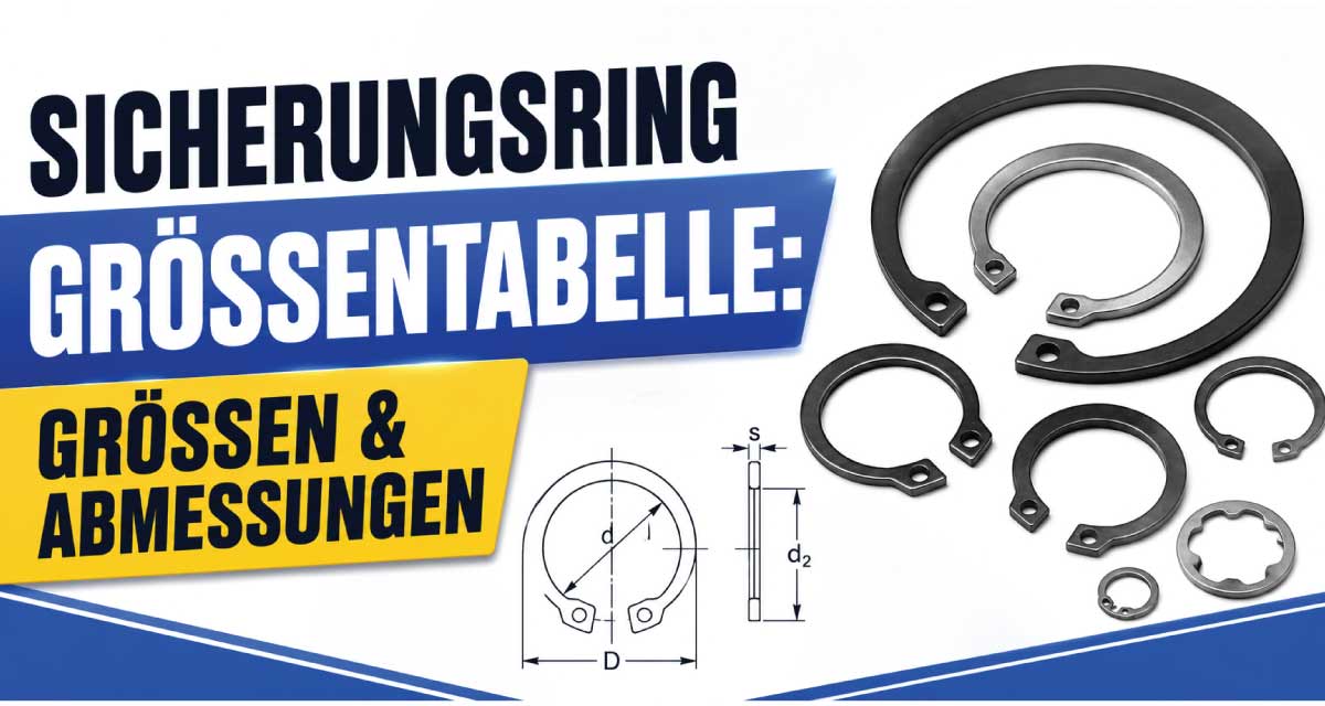 Sicherungsring Größentabelle
