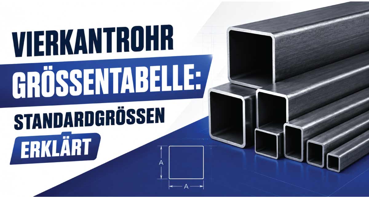 Vierkantrohr Größentabelle